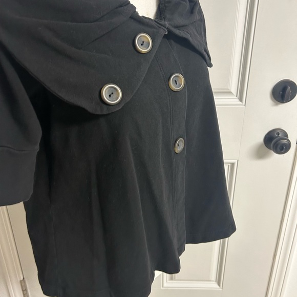 Michael Stars Jersey Wide Lapel Top One Size - Picture 3 of 8